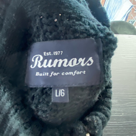 Rumours Knitted winter zip up sweater. Large. Like new. Snowflake pattern. - Picture 4 of 7